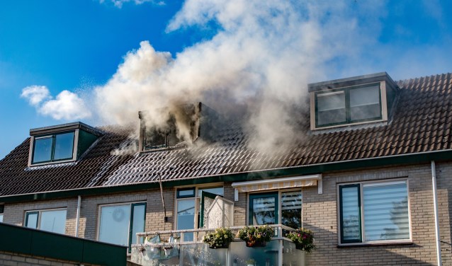 De brand woedde op de derde etage.