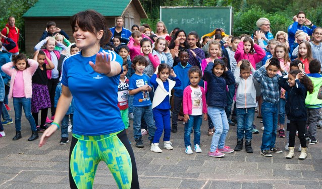 De Kamperfoelieschool kwam ook in beweging tijdens de Huizer Sportweek van vorig jaar.