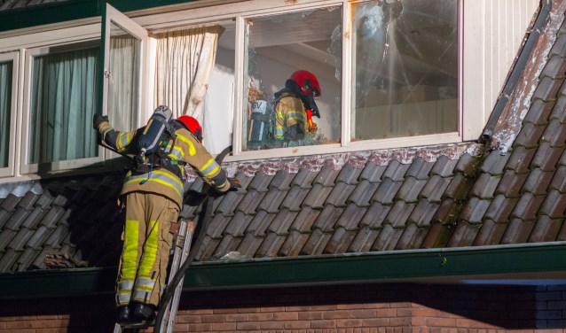 In Huizen was er brand aan de Julianastraaat.