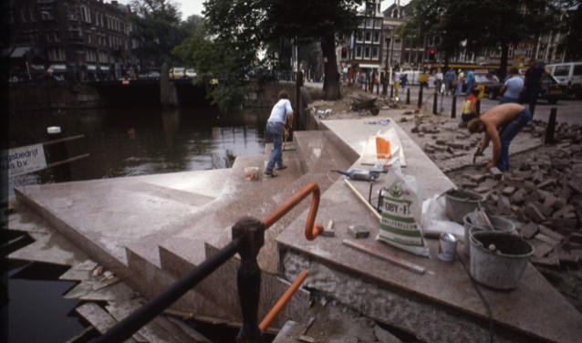Het Homomonument in Amsterdam.