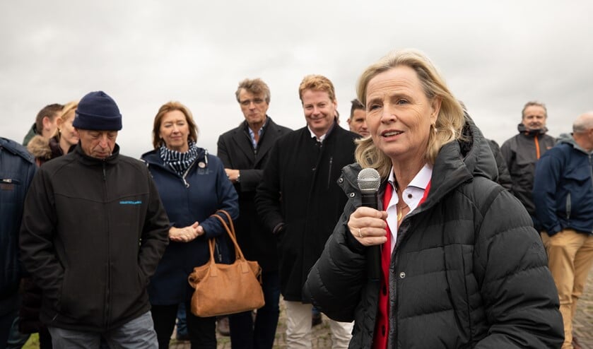 Annie Schreijer-Pierik bezocht gisteren Eemland.