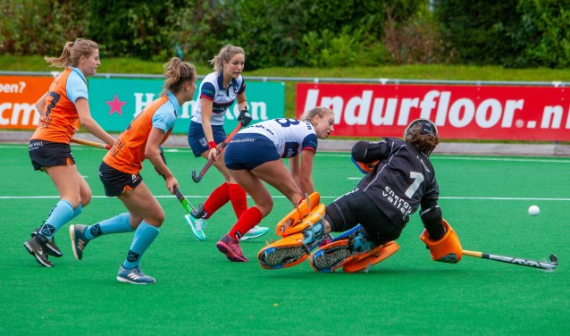 Huizen was zondag meerdere malen gevaarlijk voor het doel van Groningen.