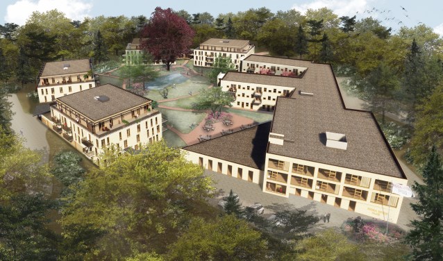 Artist impression van het nieuwe Rosa Spier Huis aan de Hector Treublaan.