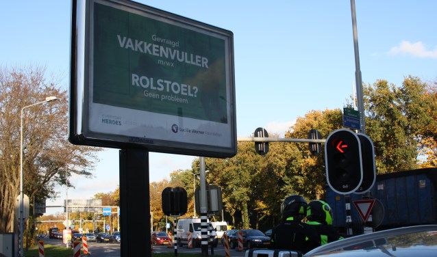 Het billboard op de Diependaalselaan.