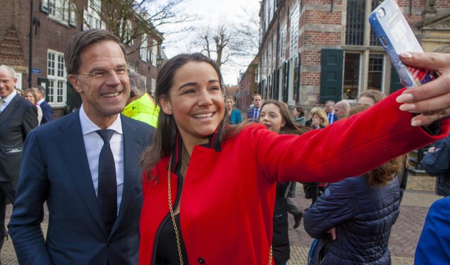 Een selfie met Mark Rutte.