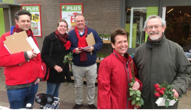 Het campagneteam van de PvdA.