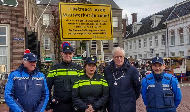 De vuurwerkvrije zone was er afgelopen jaarwisseling voor het eerst.