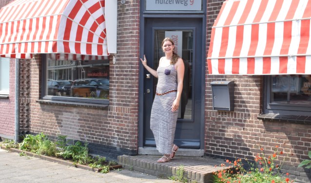 Gea van der Horst is een van de drijvende krachten achter de werkgroep en heeft alvast een geveltuin.