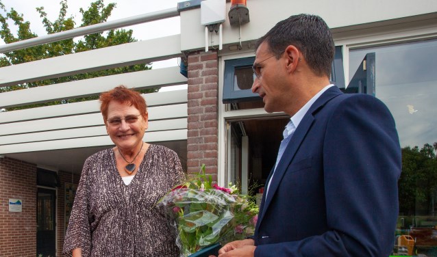 Nanny Harmsen was de 100.000ste bezoeker van Sijsjesberg vandaag.