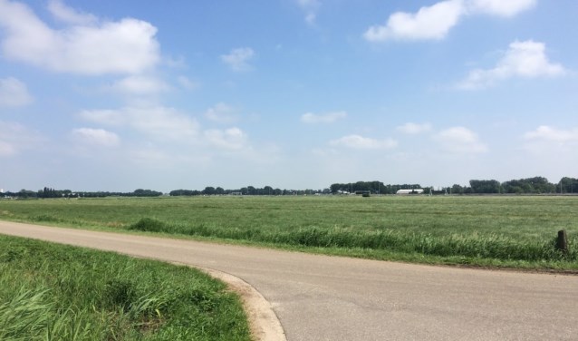 De locatie waar de mast zou komen te staan.
