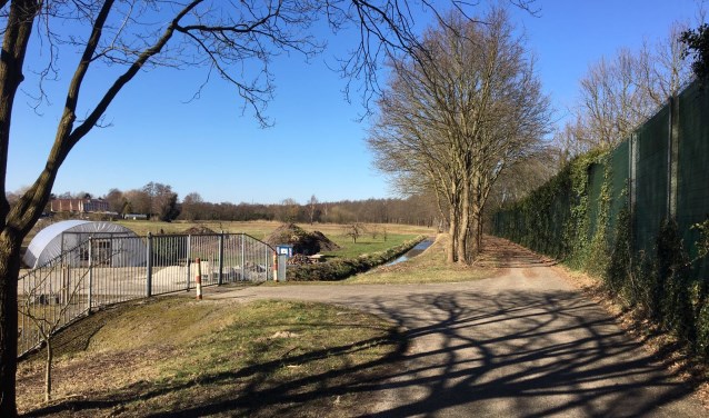 Het te bebouwen terrein de zogenoemde Borgronden.