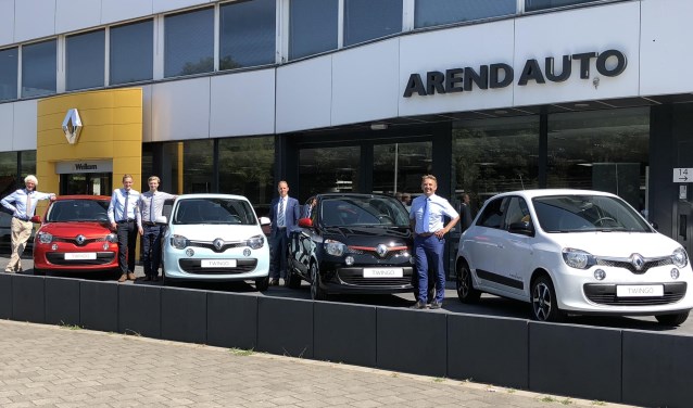 Joop van der Sluis, Erik Speets, Tim Ruijter, Arne van der Noord, Paul Heijnen (van links naar rechts)