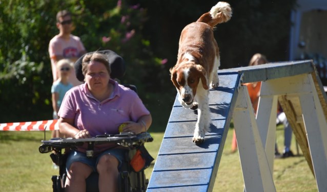 Caroline en Oscar begin juli tijdens een wedstrijd in Ommen.