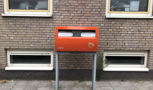De brievenbus in de Burgemeester de Kievietstraat verdwijnt.