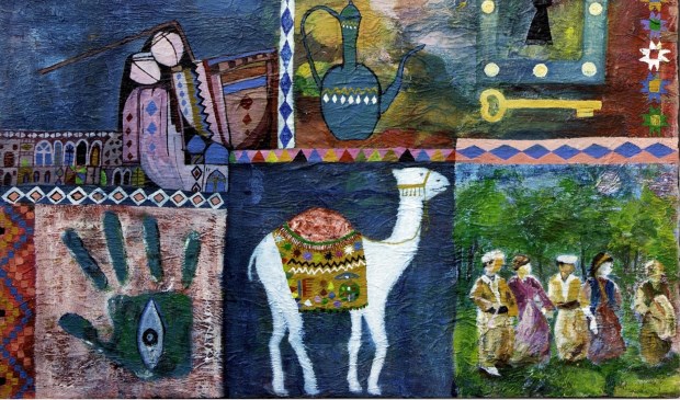 Schilderij Sahar Kader.