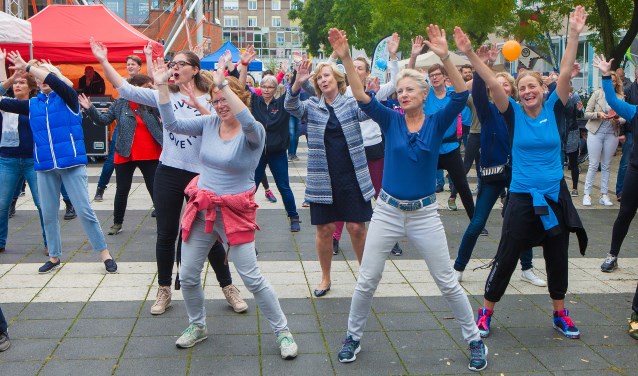 De opening van de Huizerdag en Sportweek vorig jaar.