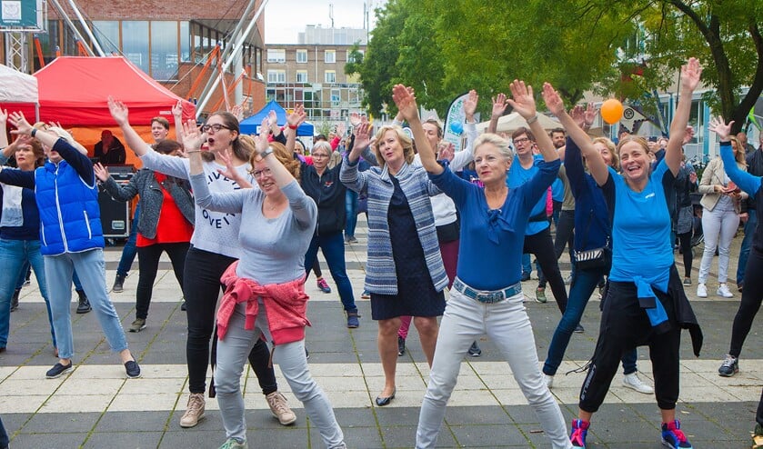 De opening van de Huizerdag en Sportweek vorig jaar.