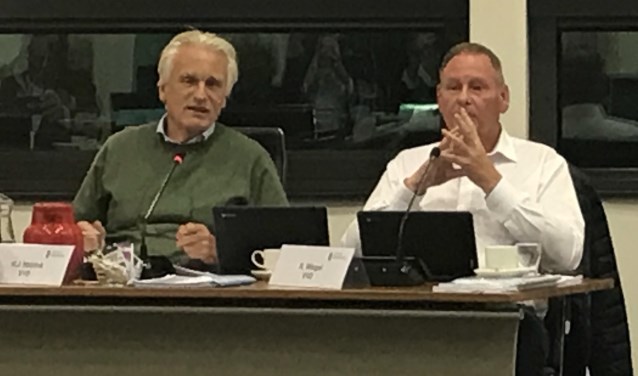 VVD-ers Jan Hooijtink en René Wiegel.