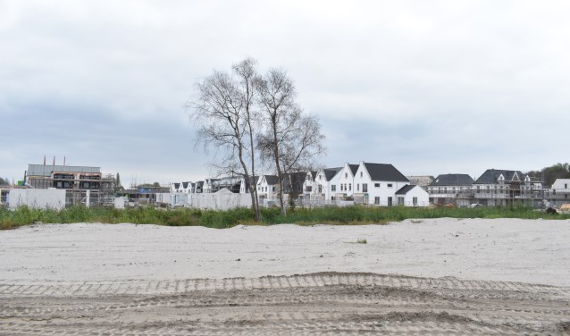 In Muiden wordt flink gebouwd.