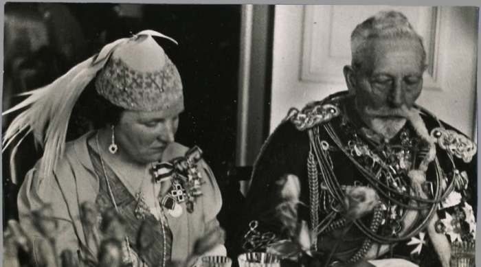 Prinses Juliana bezoekt Wilhelm II op Huis Doorn, 1938, Collectie Huis Doorn