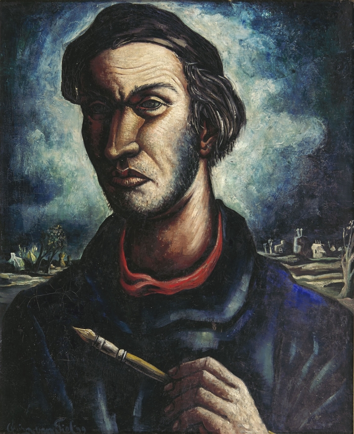 Quirijn van Tiel, Zelfportret, 1939, Olieverf op doek, 56 x 68 cm. 