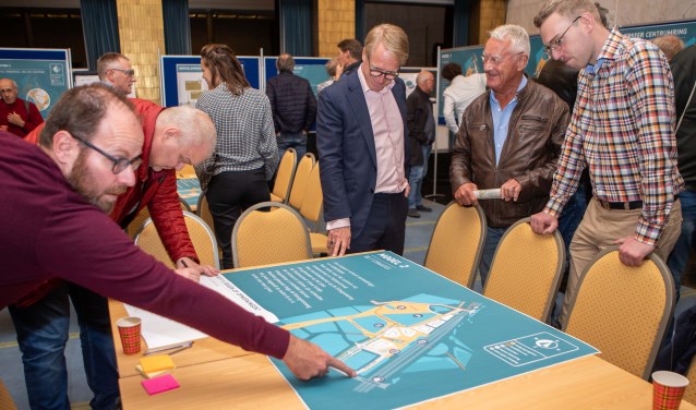 Een bijeenkomst in het raadhuis in oktober 2018 over het stationsgebied.