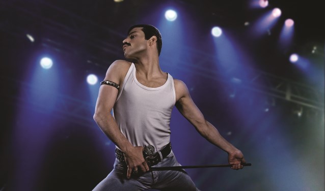 Rami Malek speelt Freddy Mercury in 'Bohemian Rhapsody'.