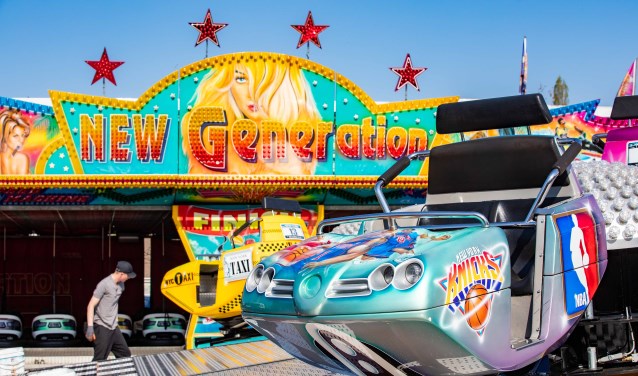 De opbouw van de kermis is donderdag gestart.