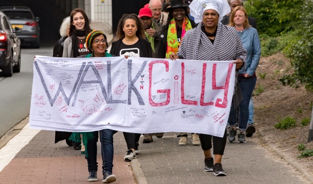 Eerder was er een mars tegen racisme in Hilversum.