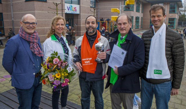 Mohamed Kadraoui van St. Vitus-basisschool, de winnaar van vorig schooljaar.