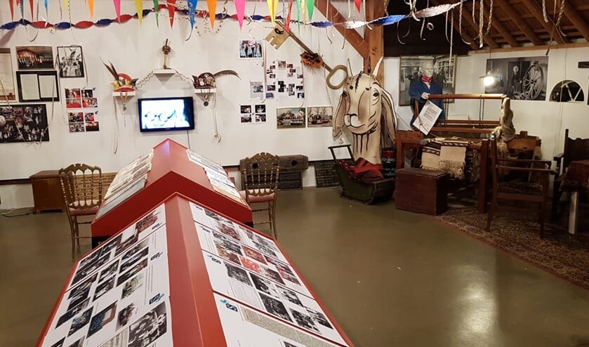 Impressies van de carnavalstentoonstelling in de Lindenhoeve.
