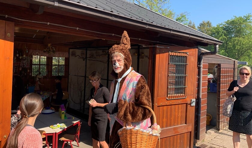 De paashaas was ook aanwezig.
