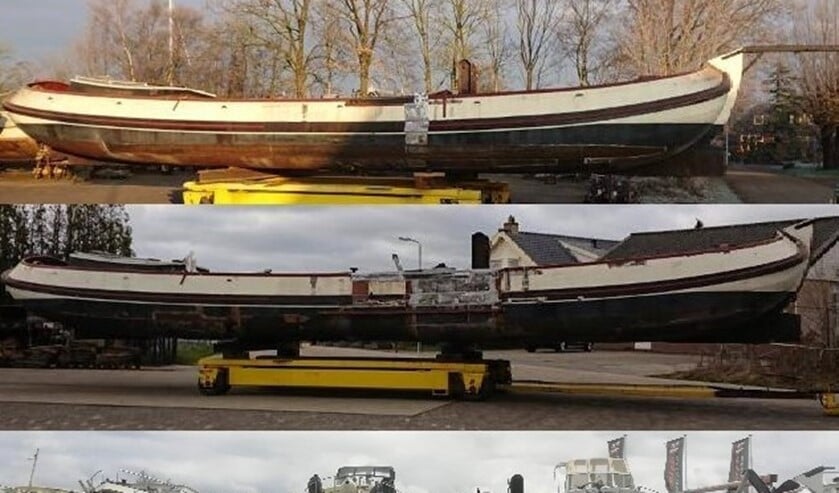 Lutgerdina Smeltekop voor en na verlenging van de romp