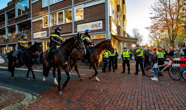 Veel politie op de been bij de laatste intocht.