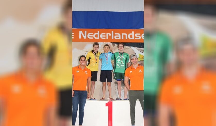 Ëmile (midden) kan terugkijken op een geslaagd NK.