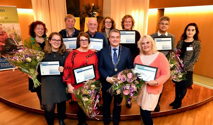 Uitreiking van de vrijwilligersonderscheidingen in 2018.