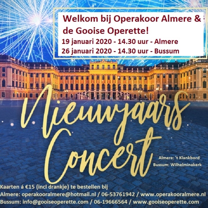Flyer concert Gooise Operette