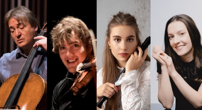 Gregor, Caspar, Lucie Horsch en Alexandra Nepomnyaschaya