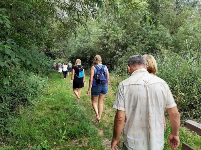 Deelnemers Barefootwandelen