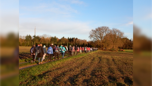 Wandelaars in de Laarder Eng