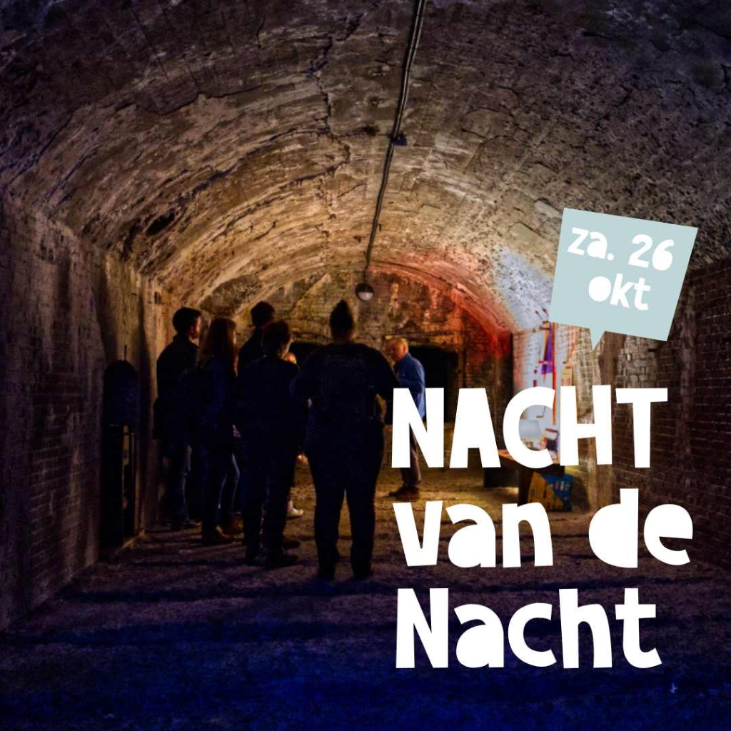 Zaterdag 26 oktober is Nacht van de Nacht op Pampus. Ontdek het fort bij kaarslicht.  