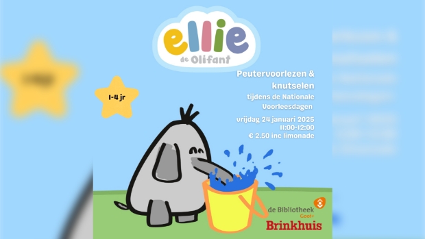 Peutervoorlezen & Knutselen met Ellie de Olifant