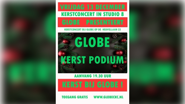 Globe Kerst Podium