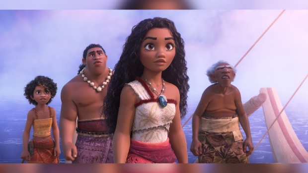 AN EXPANSIVE NEW VOYAGE -- Walt Disney Animation Studios’ epic animated musical “Moana 2” sends Moana (voice of Auli‘i Cravalho) on an expansive new voyage alongside a crew of unlikely seafarers. Directed by David Derrick Jr., Jason Hand and Dana Ledoux Miller, and produced by Christina Chen and Yvett Merino, “Moana 2” features music by Grammy® winners Abigail Barlow and Emily Bear, Grammy nominee Opetaia Foa‘i, and three-time Grammy winner Mark Mancina. The all-new feature film opens in theaters on Nov. 27, 2024. © 2024 Disney Enterprises, Inc. All Rights Reserved.