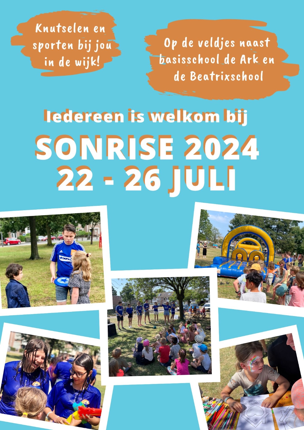 Sonrise 2024: knutselen en sporten bij jou in de wijk!