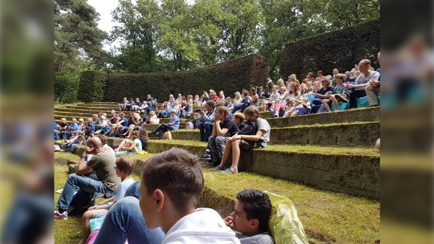 Buitenvoorstelling in het Goois Openluchttheater te Eemnes