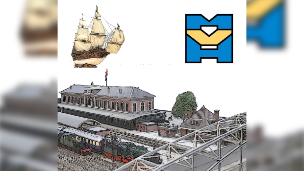 Station Hilversum in het klein 