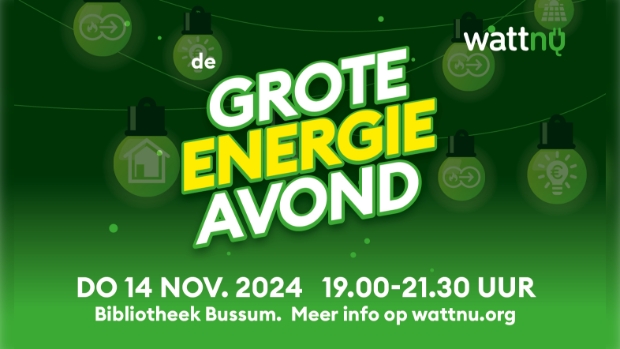 De Grote Energieavond, donderdag 14 november 2024