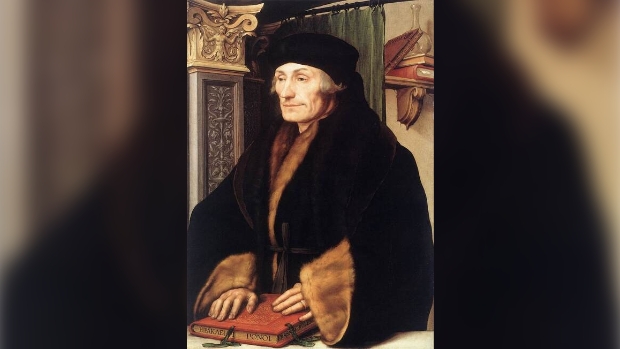 Hans Holbein de Jonge - portret van Erasmus van Rotterdam -1523
