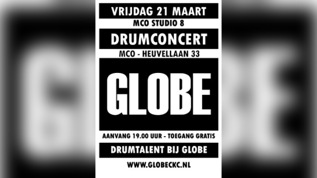 Drumconcert bij Globe